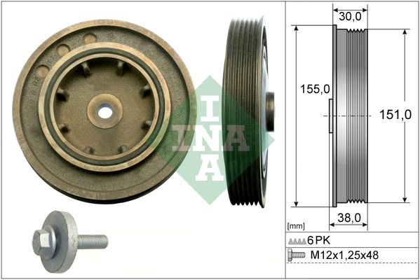 Belt Pulley Set, crankshaft
